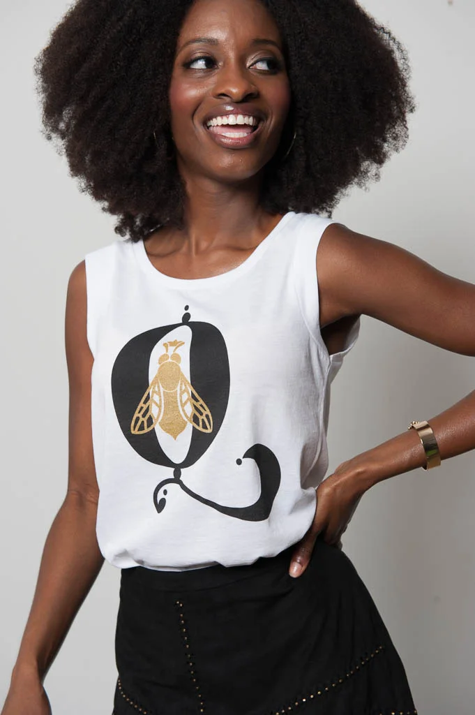 Queen Bee Graphic Muscle Tank