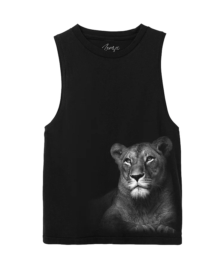 lioness muscle tank by zenzee