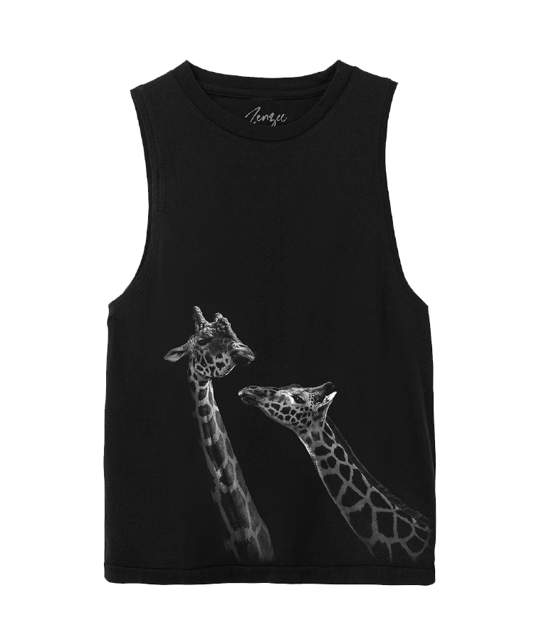 giraffe muscle tank by zenzee