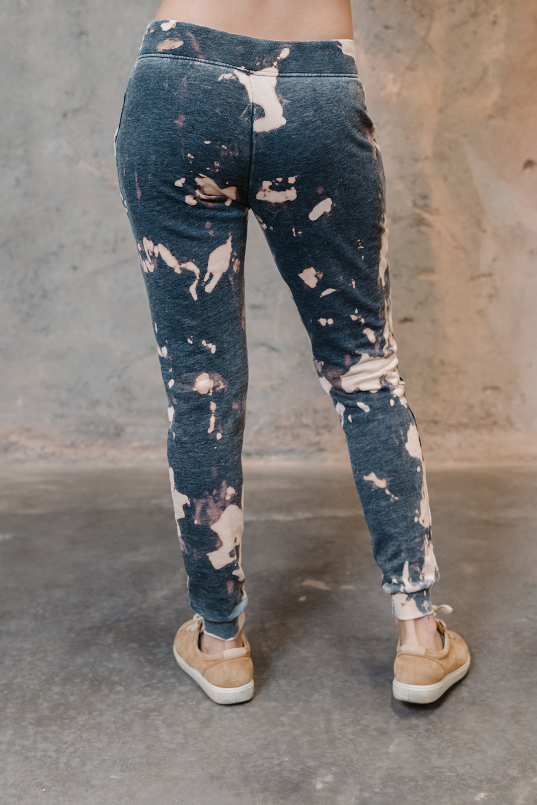 Galaxy acid wash sweat pants