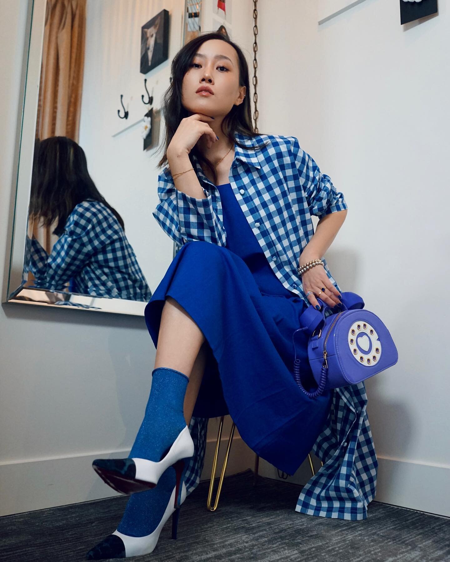 Bold in Blue 💙

Featuring our new elegant scoop neck dress, designed to pair perfectly with our gingham shirt dress or wear on its own. Shown with Stitched Leather heels that elevate the look. Shot by @franciationphotography for @officialvesselmag.
