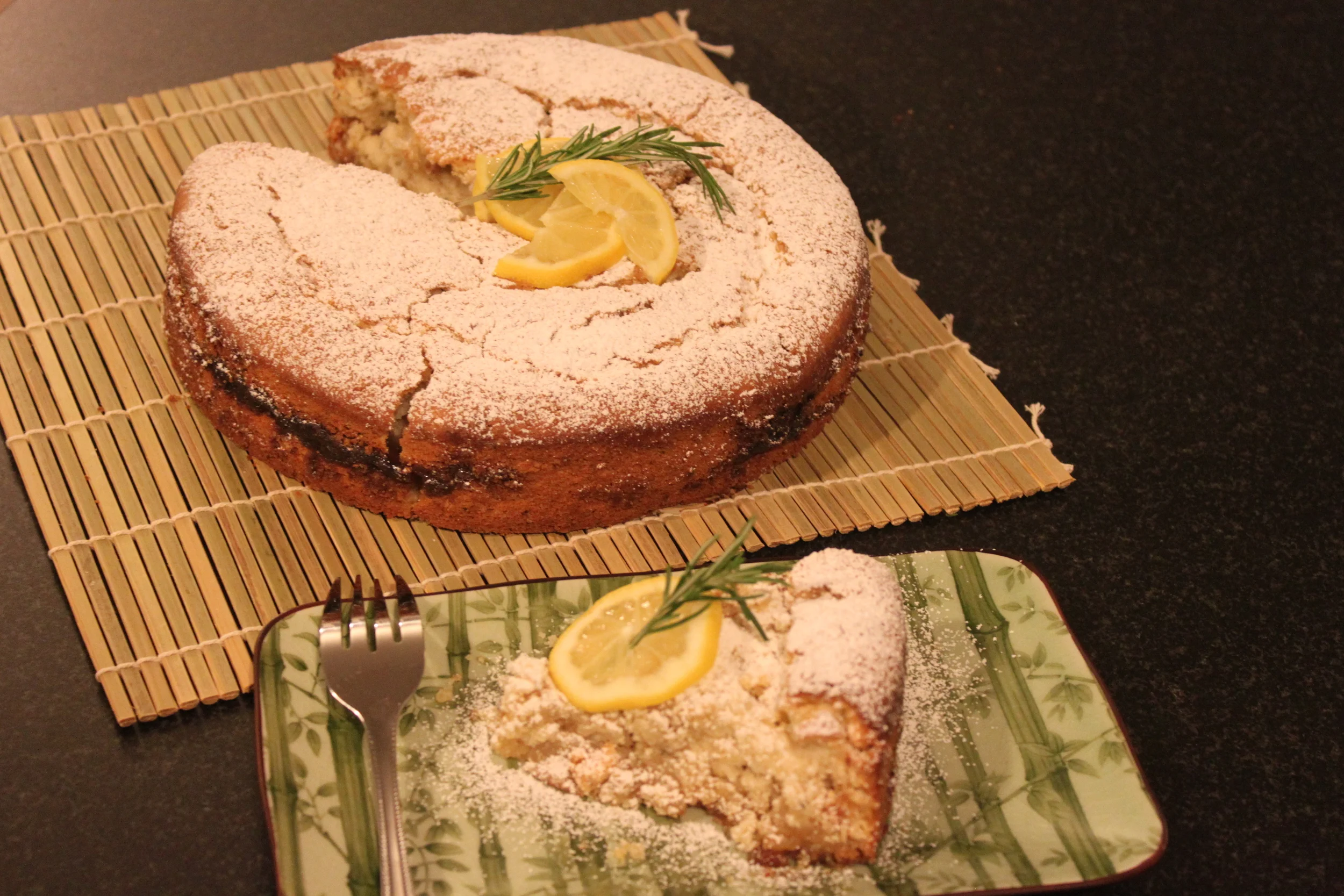  Rosemary Lemon Crumble Cake, aka Coffee Cake 