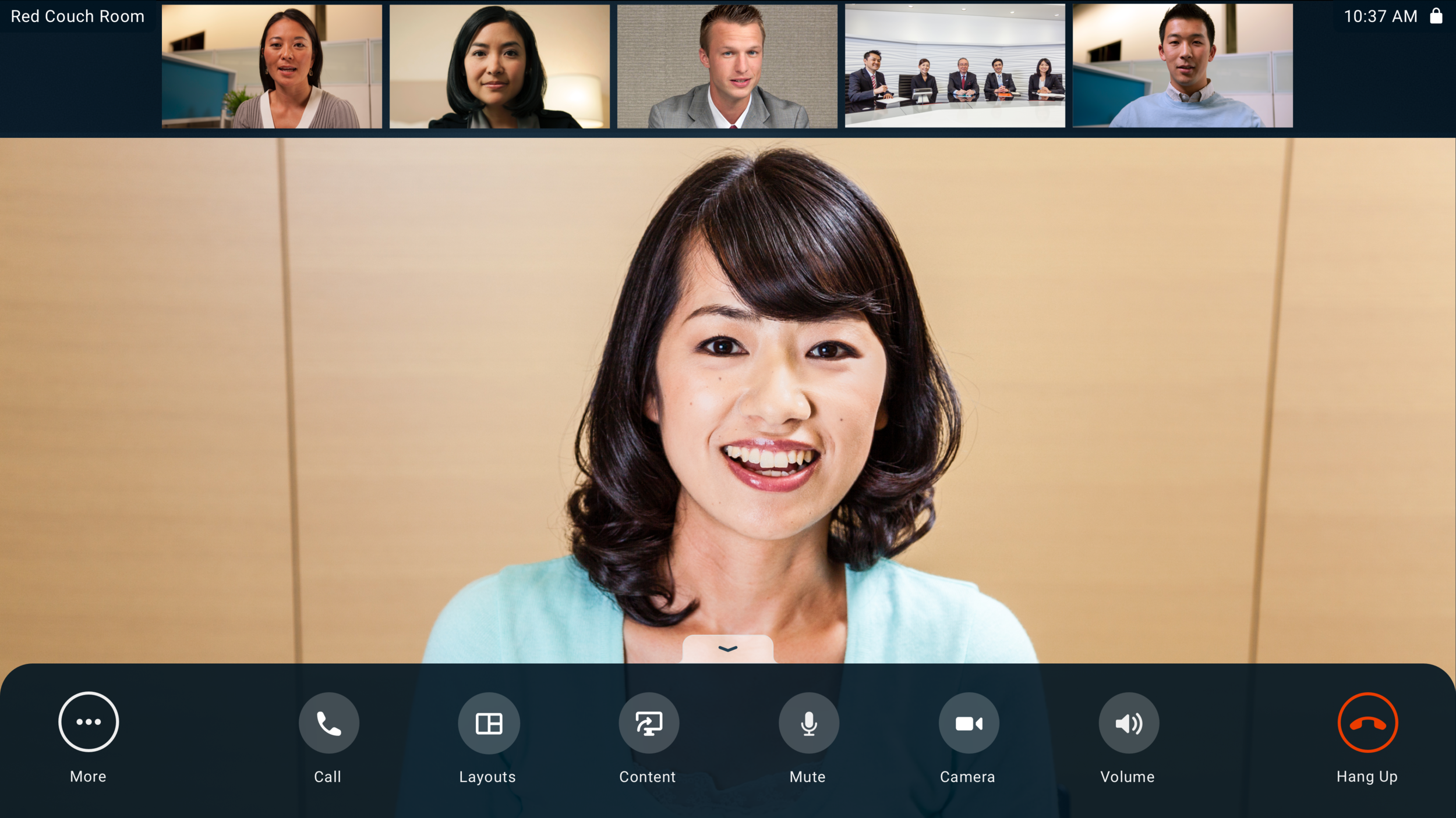 Video conference with Quick Access Menu