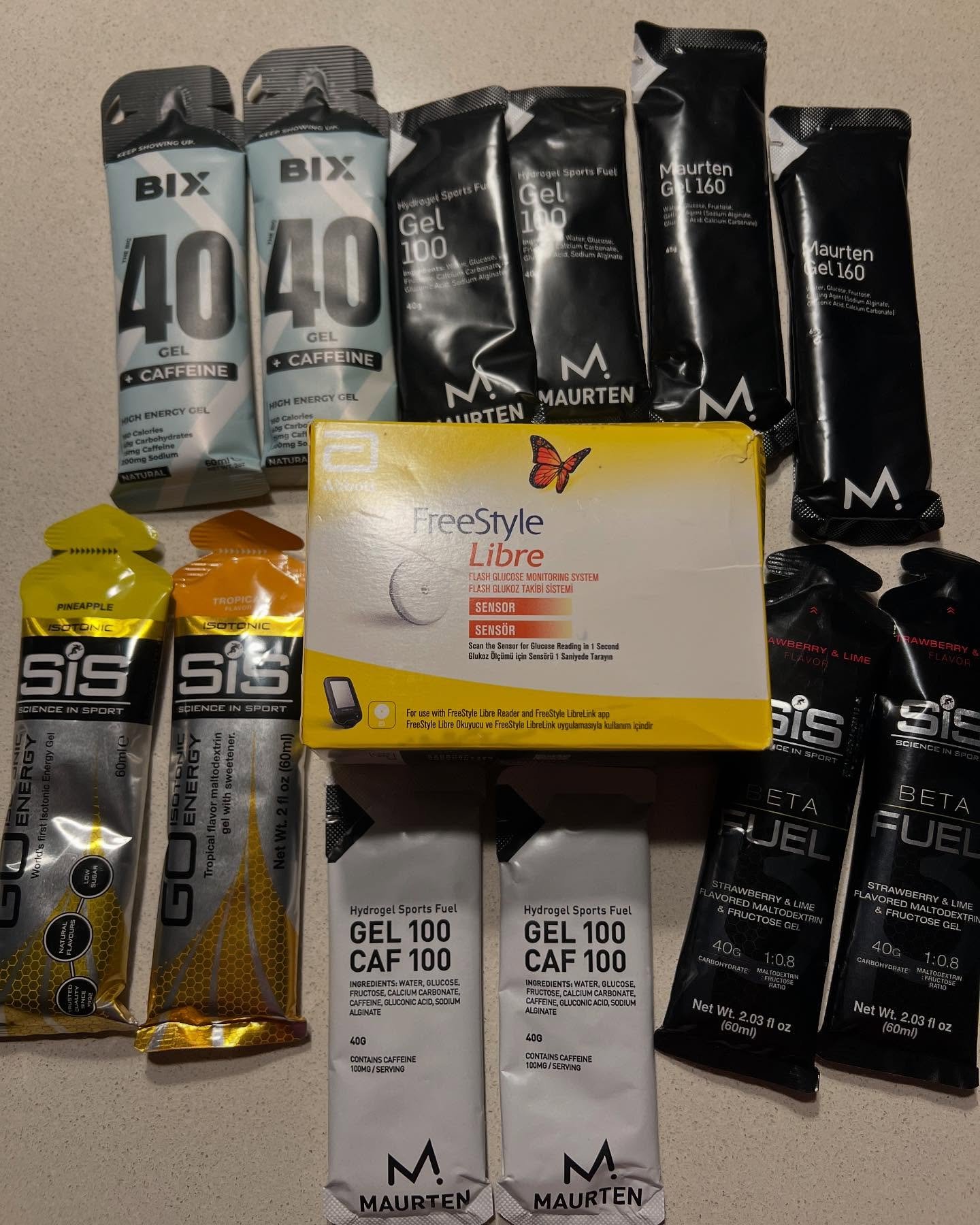 #offseason is for #experiments ! Planning to try a few different Energy gels and higher concentrations on my runs and check #glucose levels with @freestylediabetes #running #trailrunning