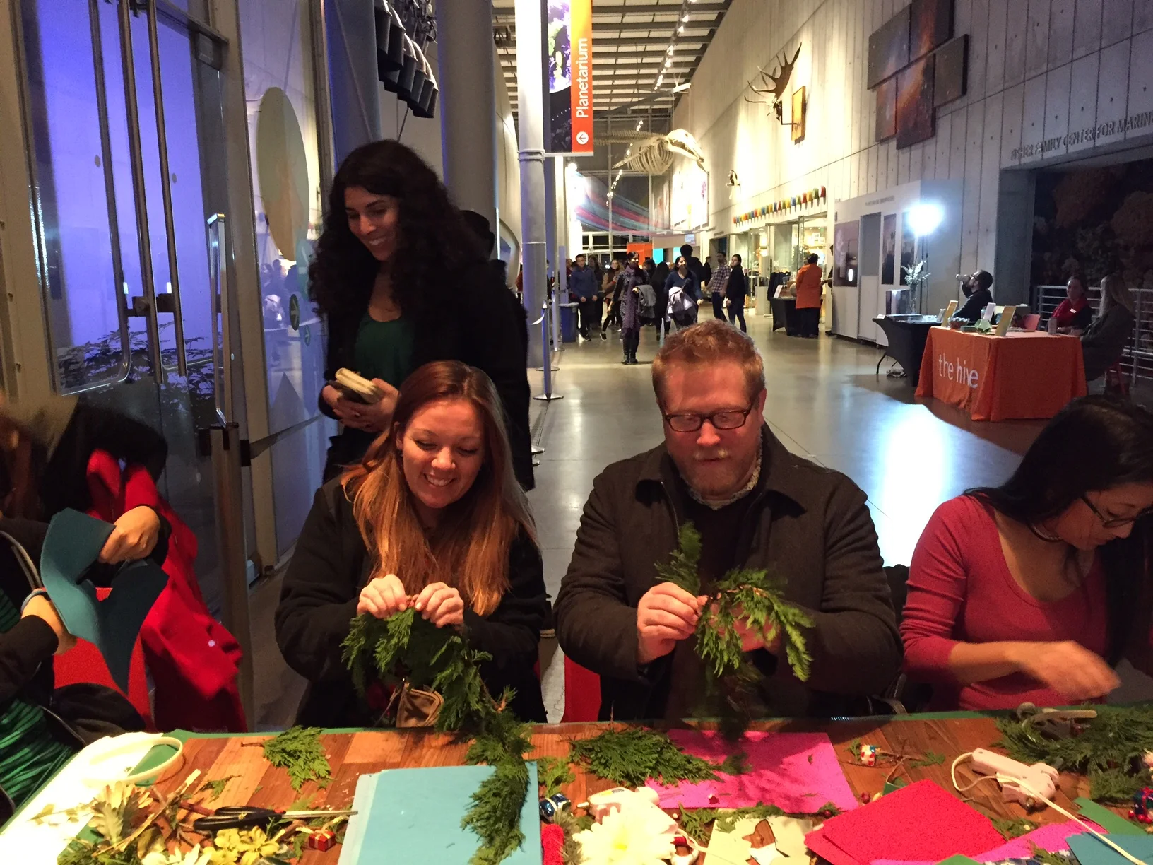  Making wreaths for Winter Solstice at The California Academy of Sciences 