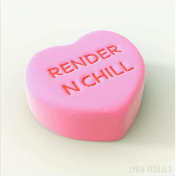 This candy heard was designed, modeled and 3d rendered by Team LV. #ThatsNotReal #StudioProject