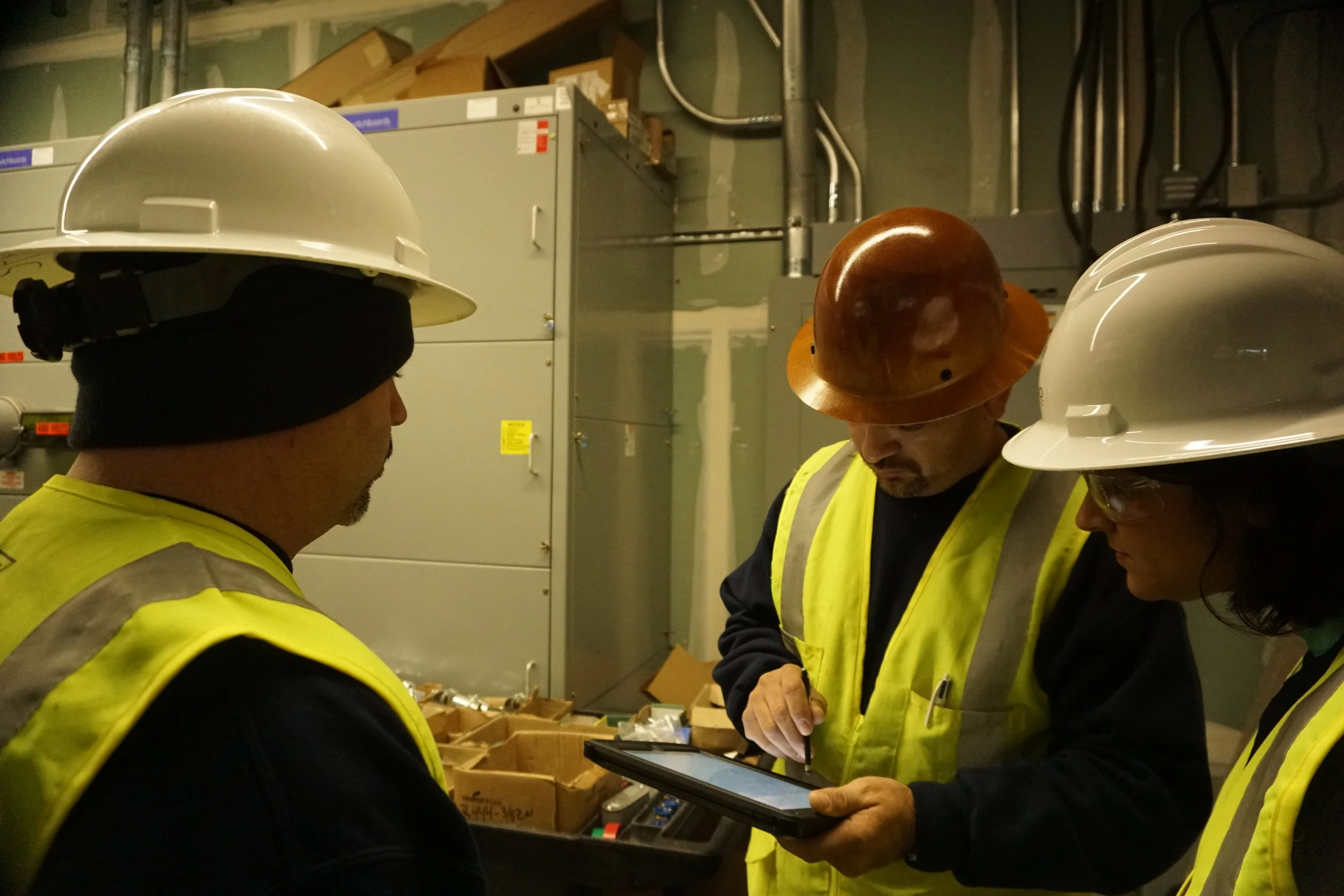 The PlanGrid team visits a construction site to build customer and product knowledge.
