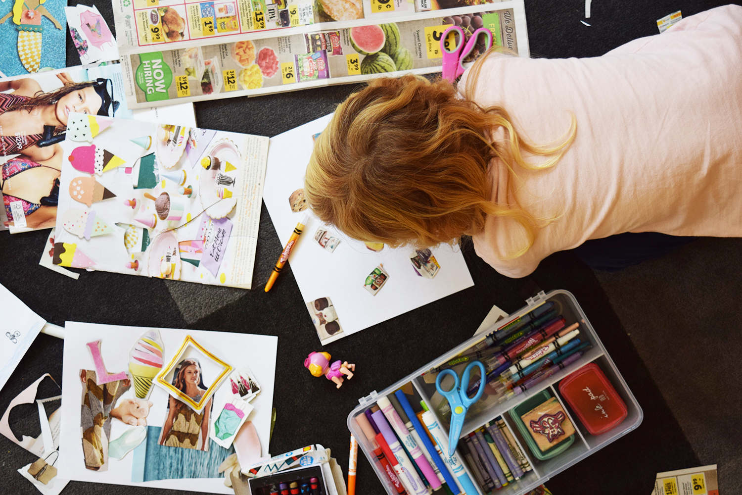 4 Year Old Creating.