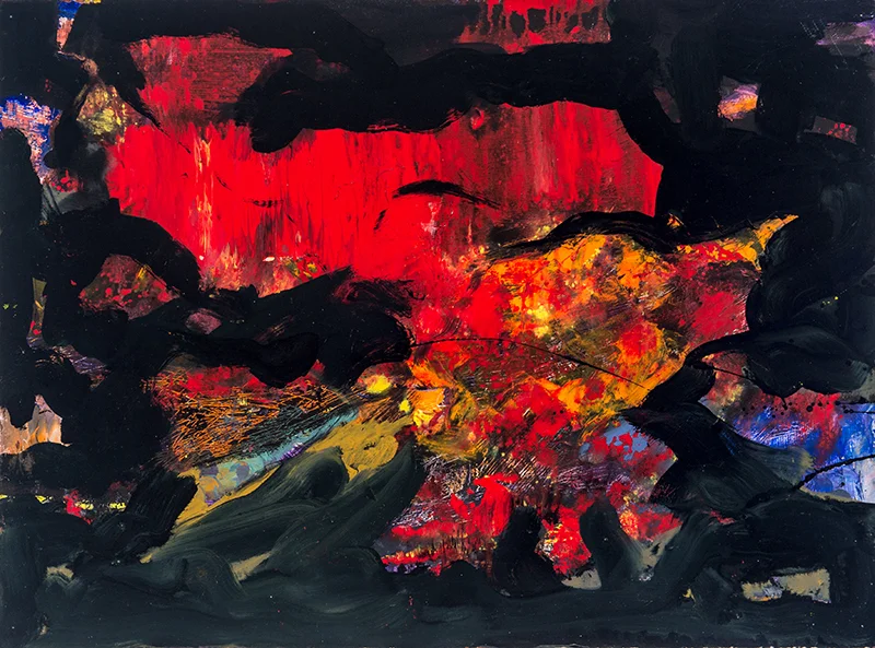22" x 30" mixed media on paper