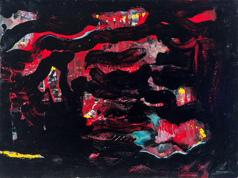 22" x 30" mixed media on paper