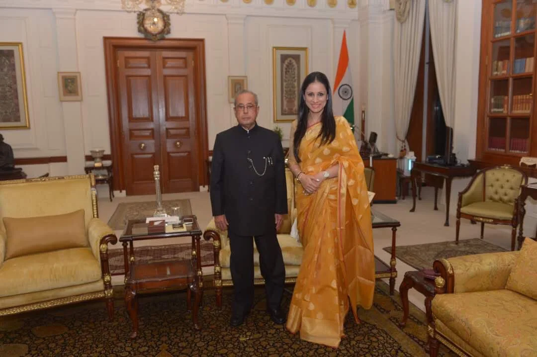 With President Pranab Mukherjee during my Exhibition at Rashtrapati Bhavan