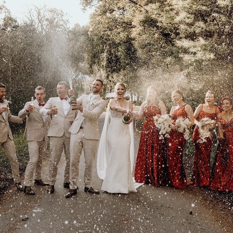 Happy First Wedding Anniversary to Jess + Brad!
.
You pushed on through some pretty tough covid restrictions and still managed to have an epic celebration.  Hope you're having a beautiful day celebrating your first year of marriage xo
&zwj;
Photograp