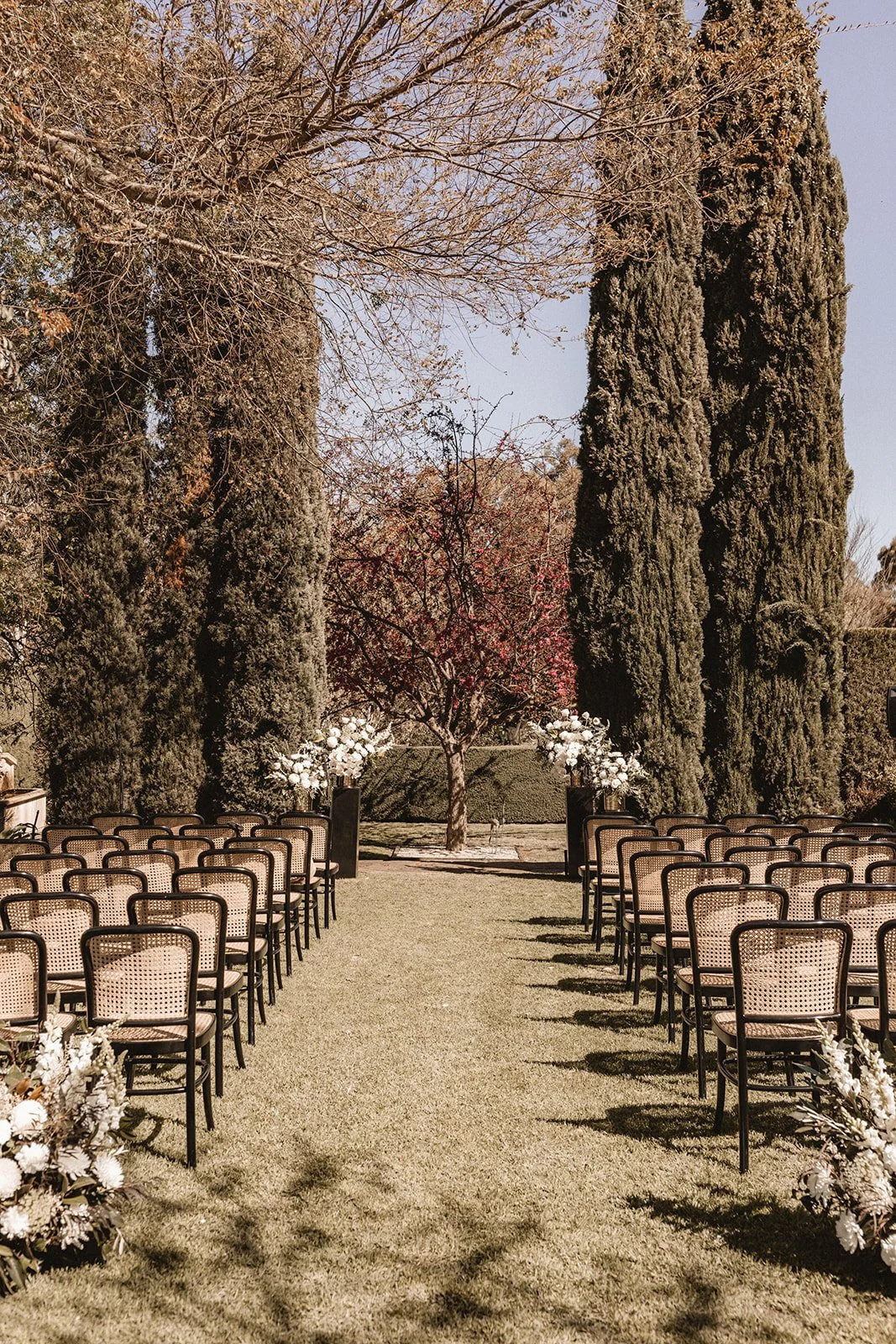 Elegant ceremony setup coordinated by experienced Adelaide wedding planners at Sparrow Weddings & Events.