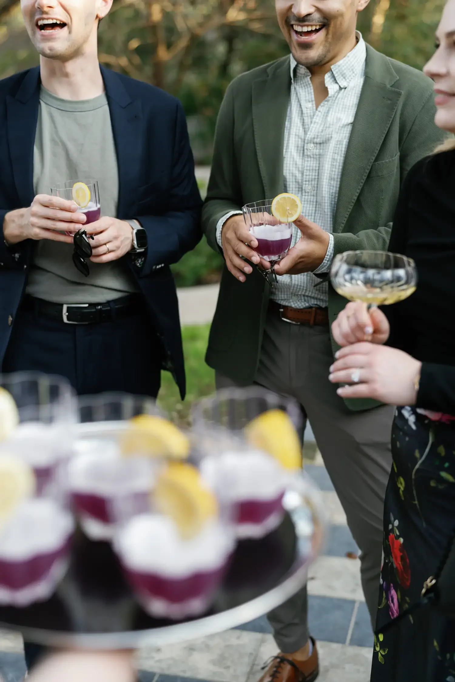 Guests enjoying a rehearsal dinner at an Adelaide Hills winery during a multi-day wedding weekend