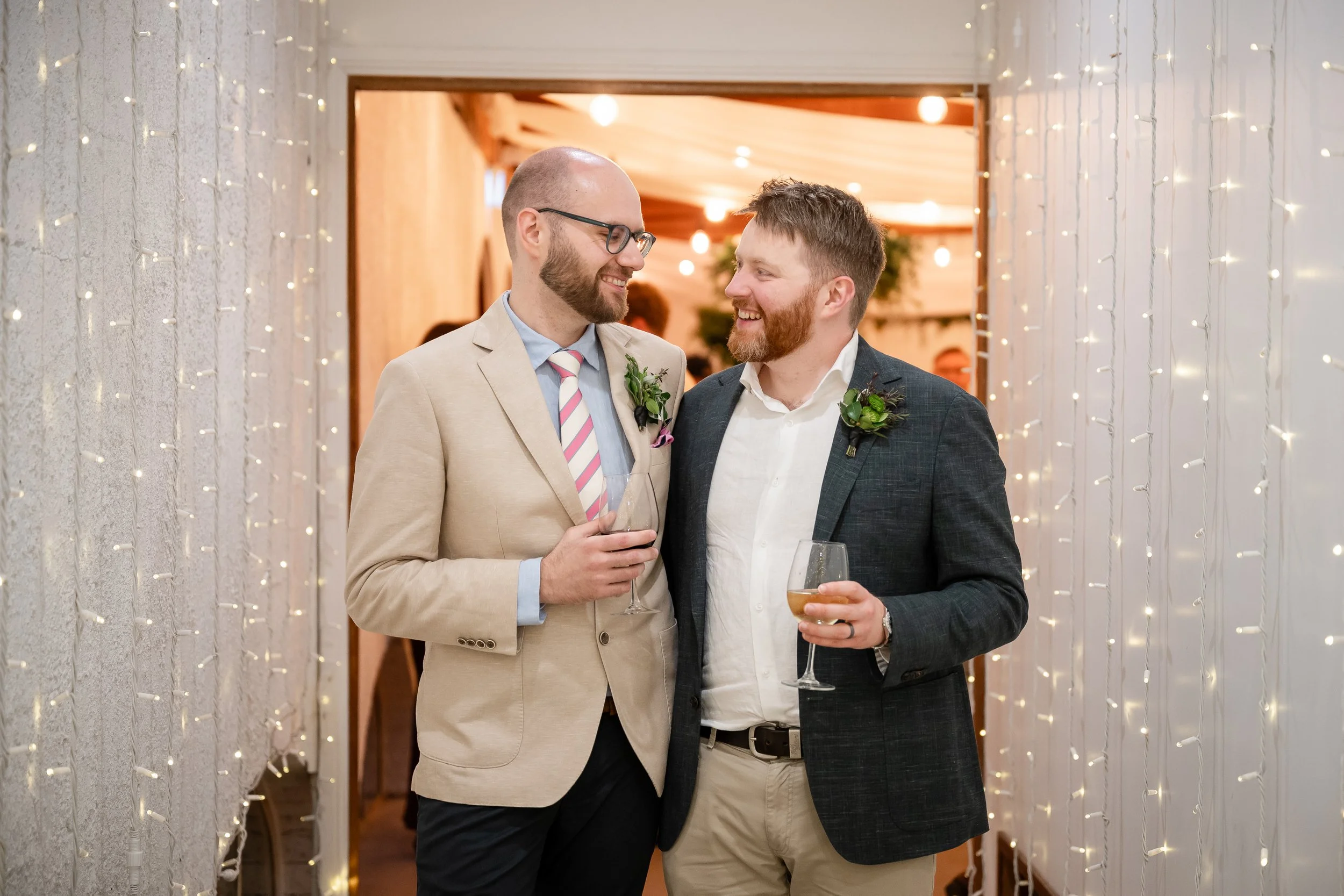 Happy newlywed couple enjoying their reception after thoughtful wedding planning Adelaide by Sparrow Weddings & Events.