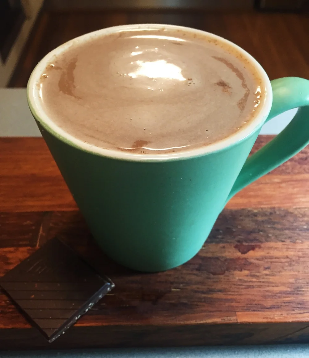 Cashew milk and a spicy hot chocolate recipe