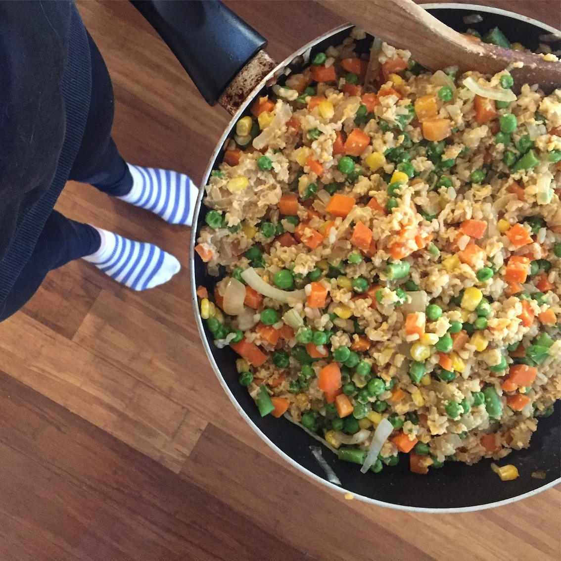 Quick, easy and tasty fried rice. 