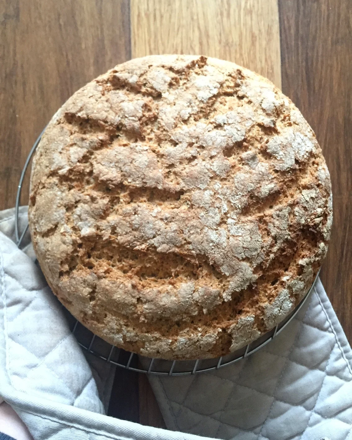 A fresh loaf of home made bread