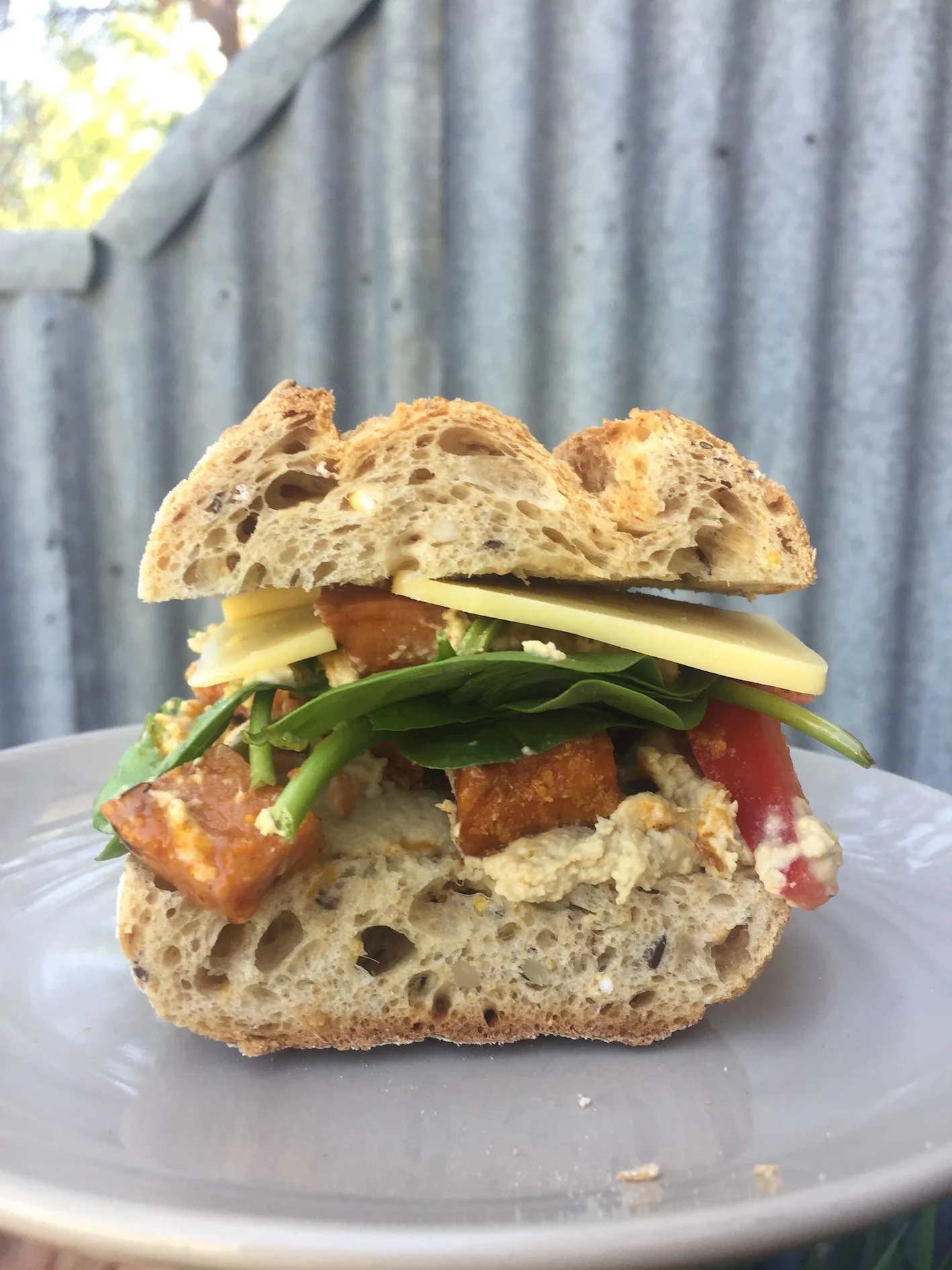 Roast mixed veggie roll 