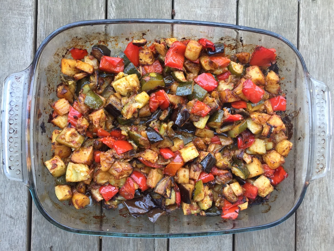 Tasty roast veggies straight from the oven 