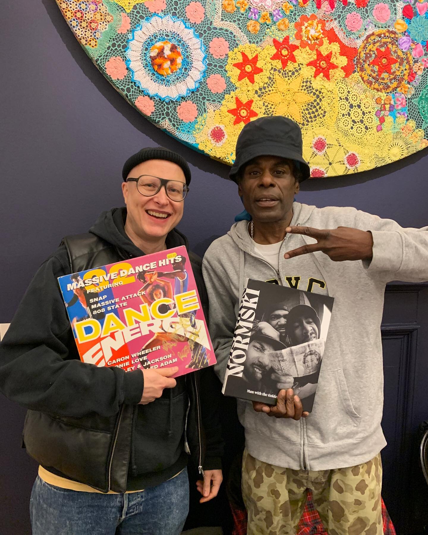 What an incredible night @somersethouse @mistanormski signed his book for me and I pulled out my Dance Energy vinyl which he blessed tooo. There a whole convo that needs to be had about Dance Energy believe me. The Missing Thread exhibition of Black 