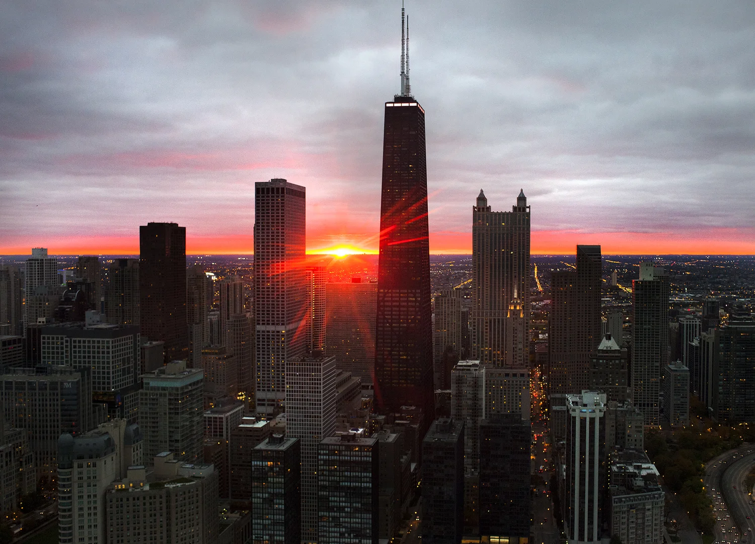 Aerial commercial photography of Chicago by Press Photography Network