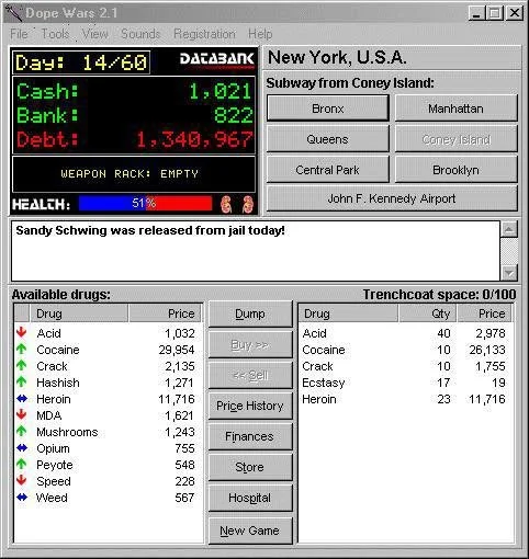 The 2000s were a wild time. Why were we playing this in the computer lab as ASU? 😭 #DopeWars