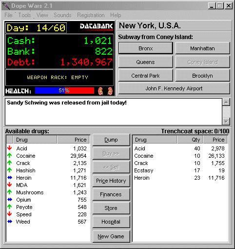 The 2000s were a wild time. Why were we playing this in the computer lab at ASU? 😭 #DopeWars