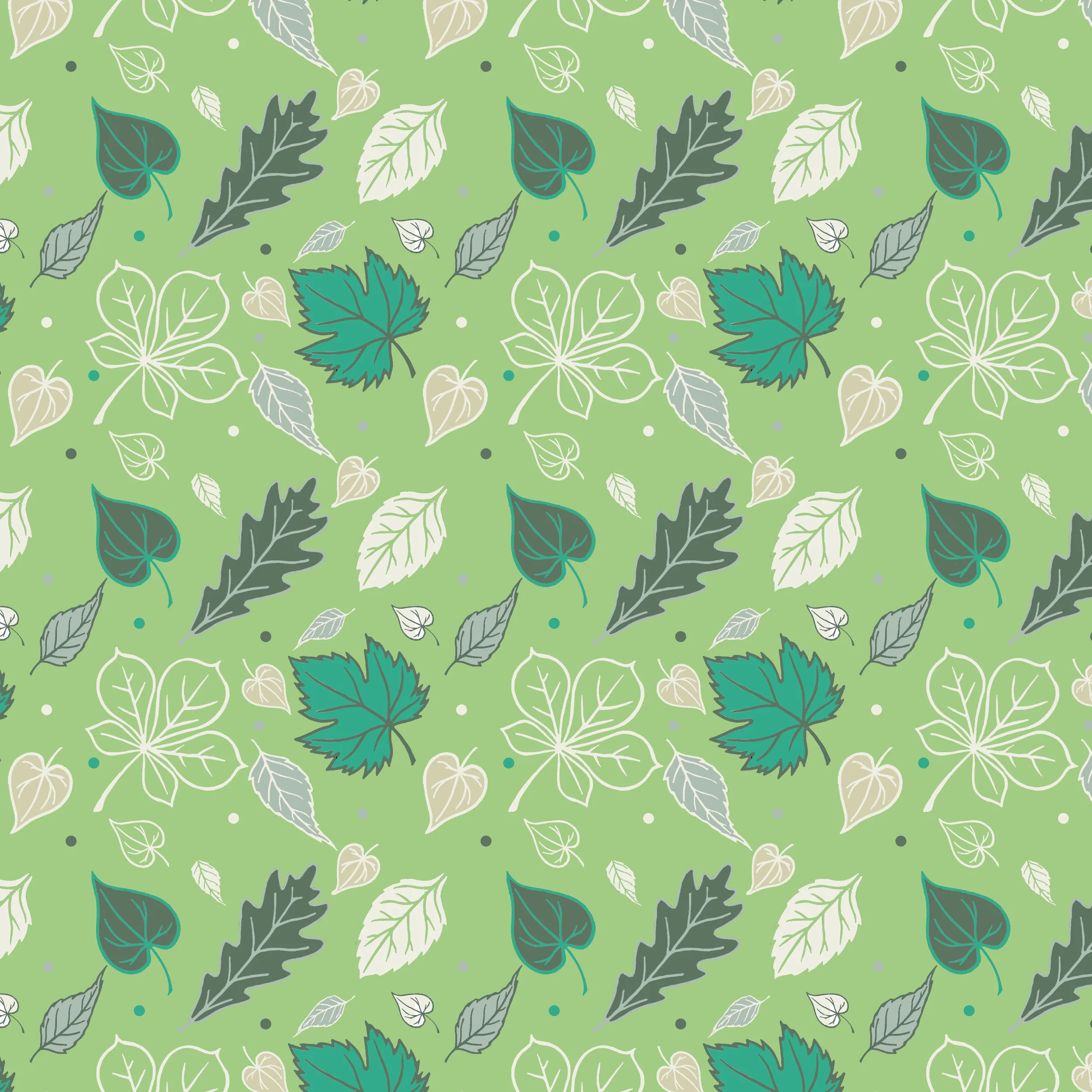 Leaf design green