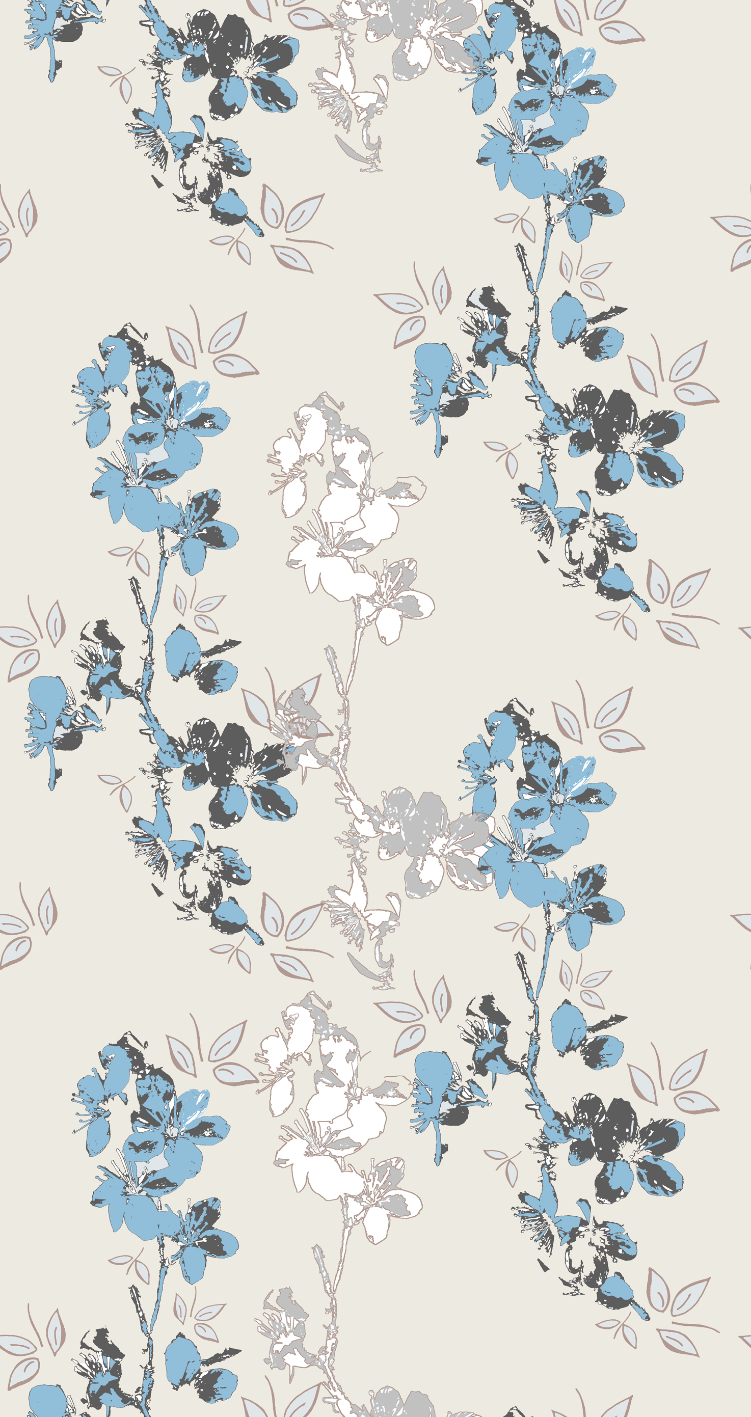 blossom design taupe