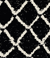 Emboidery trellis pattern black
