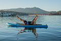 Standup Journal November 1, 2015 · Pilates on the SUP is a great way to cross-train for your SUP practice. Claudia Breuer @supilatesbayarea makes it look easy in San Francisco Bay with the peaceful Mount Tamalpais in the background.