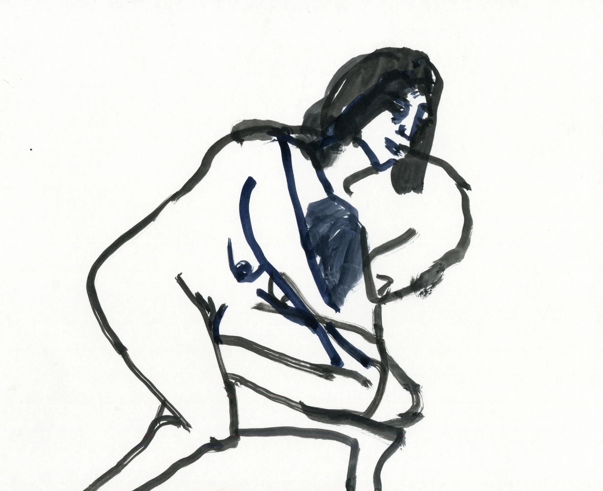 Shoobey-Doobey-Doobey-Doo Its Love Acrylic ink on paper 21 x 25 cm