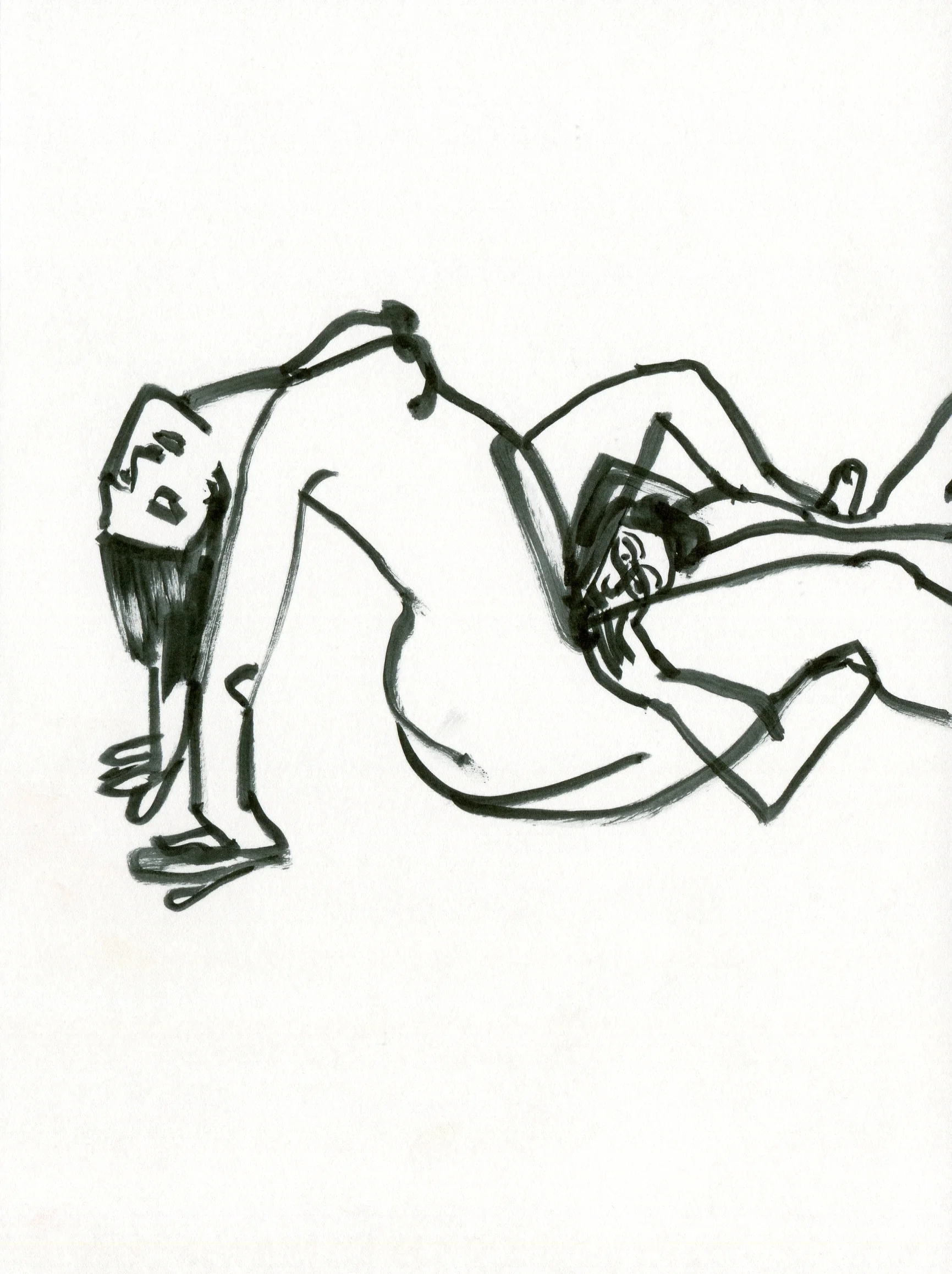 When I Feel Low / Oooh I Get High Ink on paper 21 x 15cm