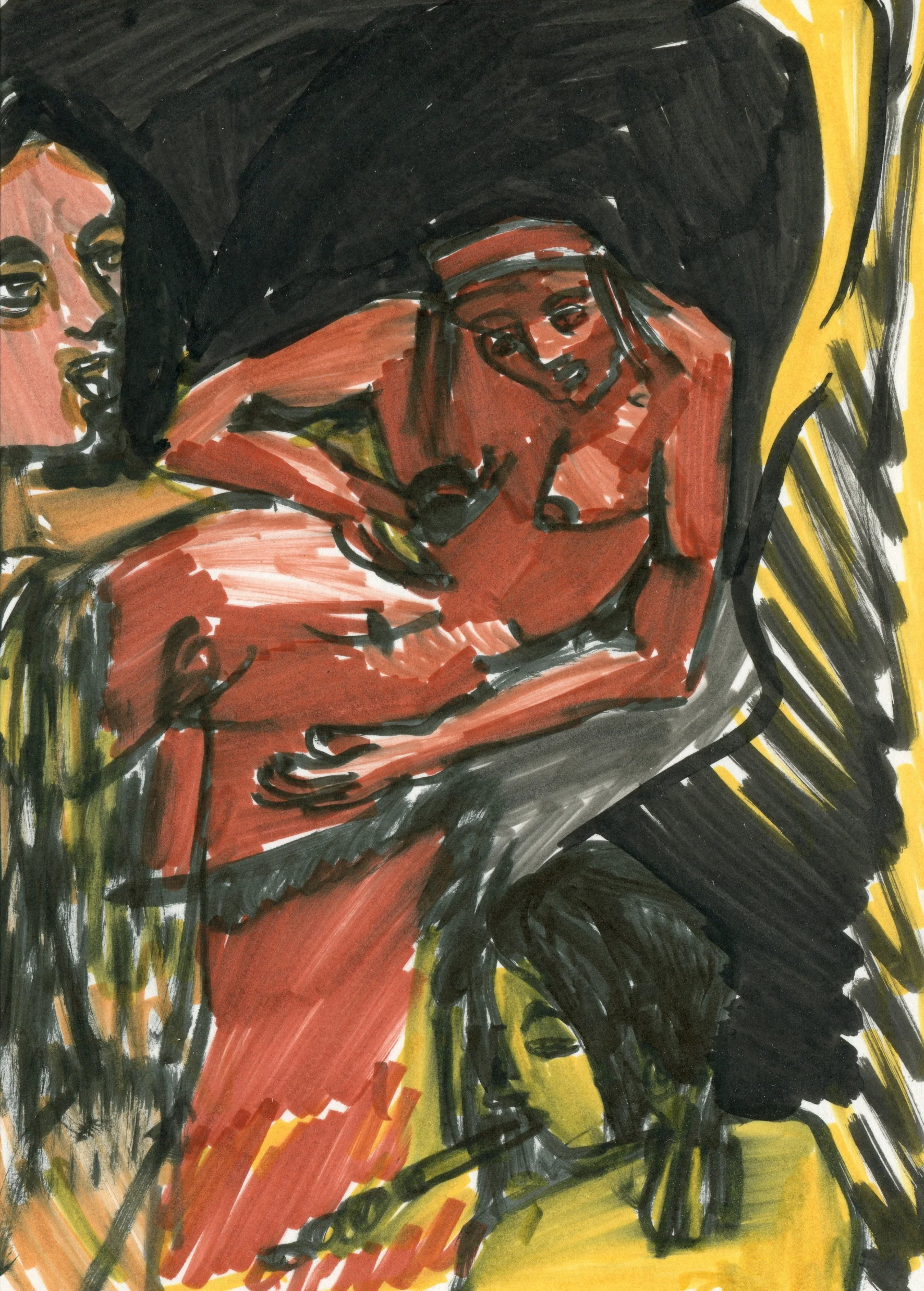 Punk Was A Great Help Pen on paper 16 x 11 cm