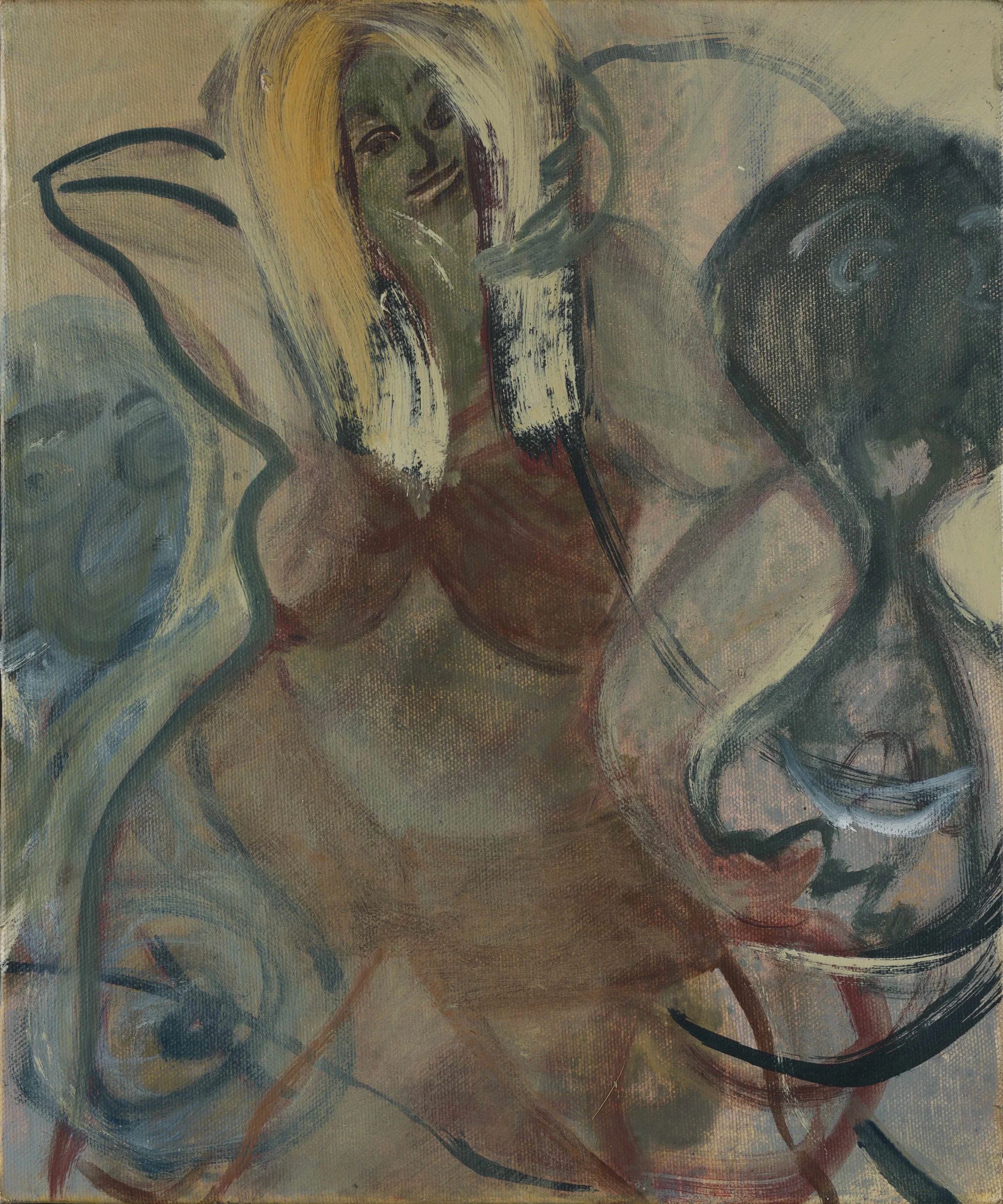 The Juggler Oil on board 31 x 25.5 cm