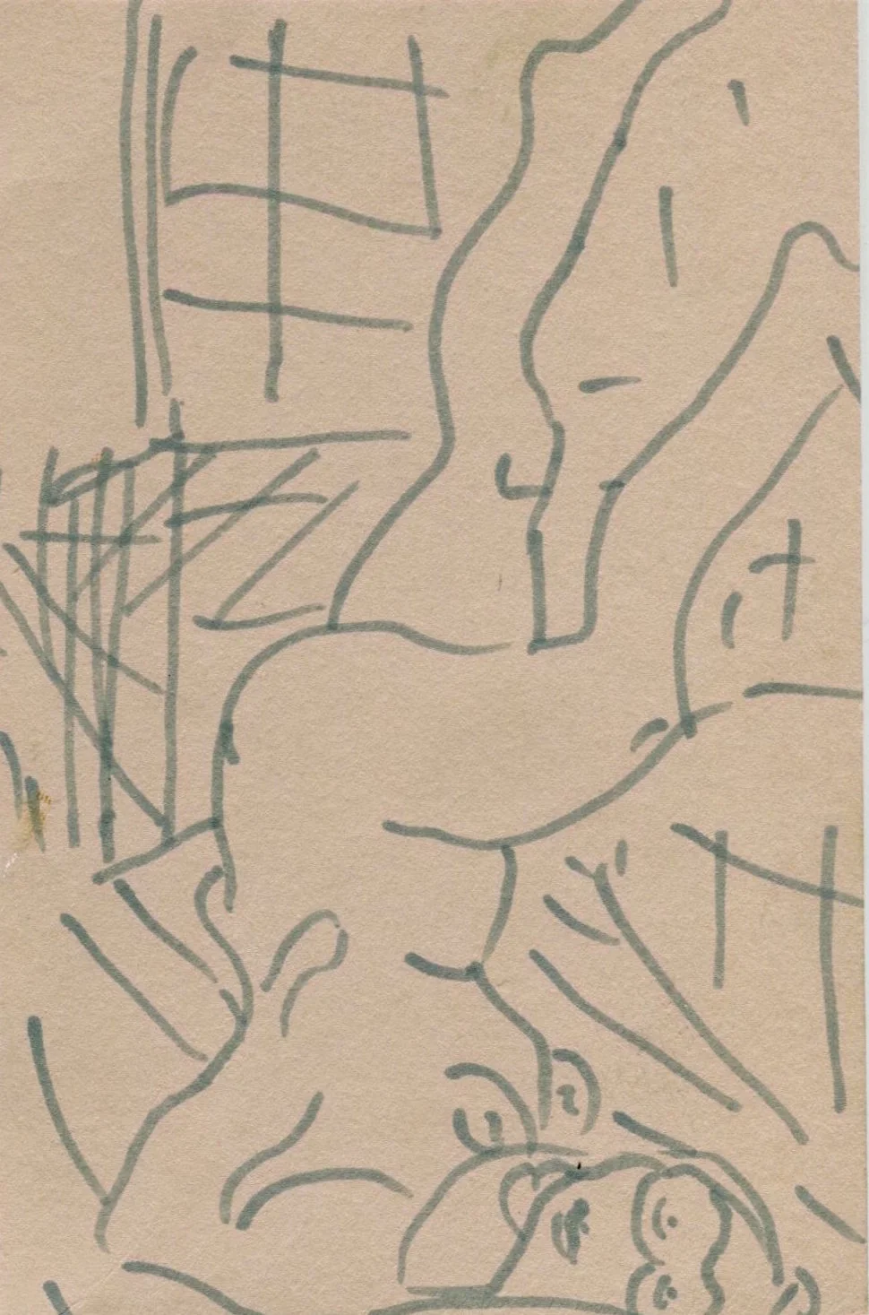 When We First Met ii Pen on paper 12.5 x 8.5 cm