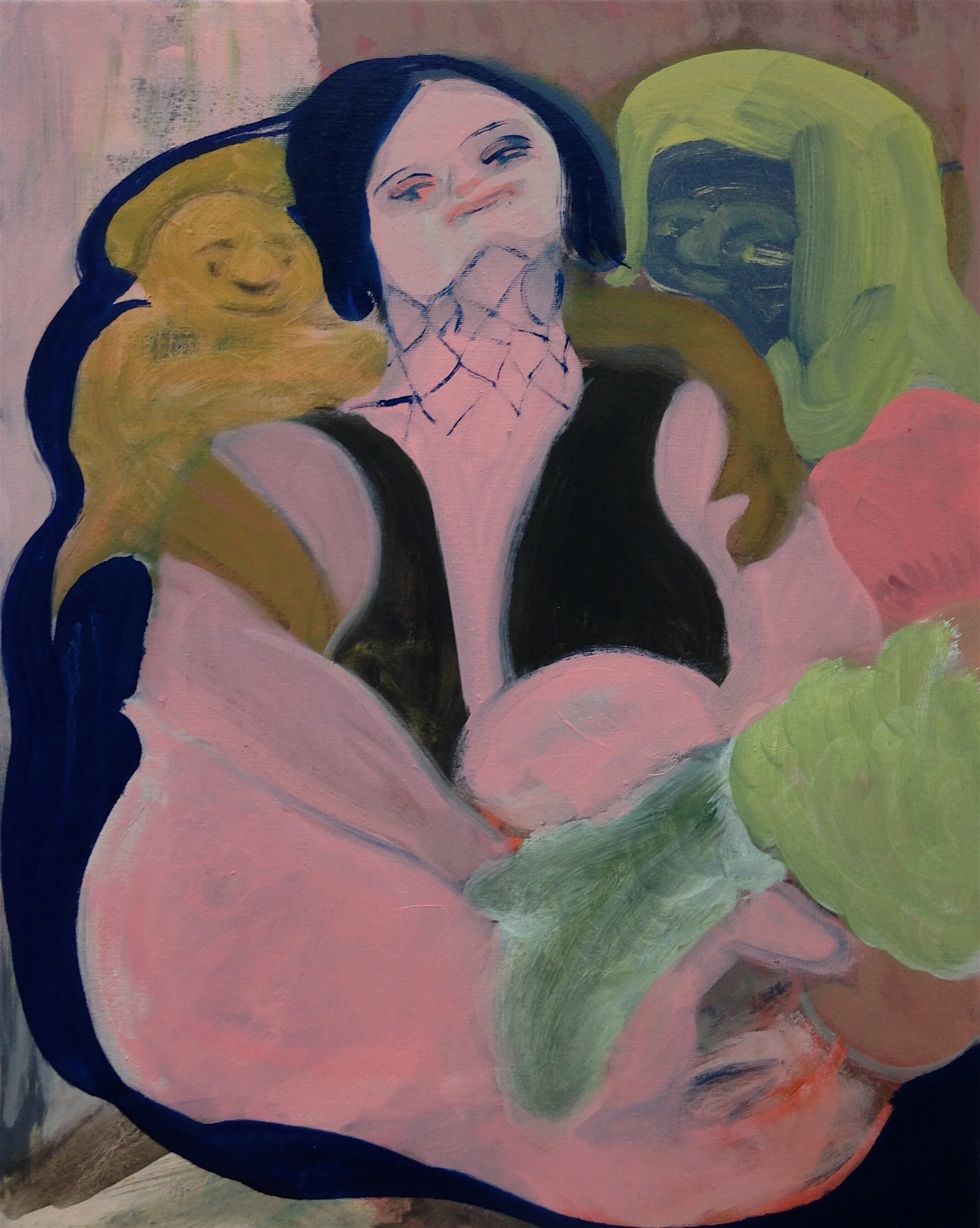 Clutch Oil on canvas 50 x 40 cm