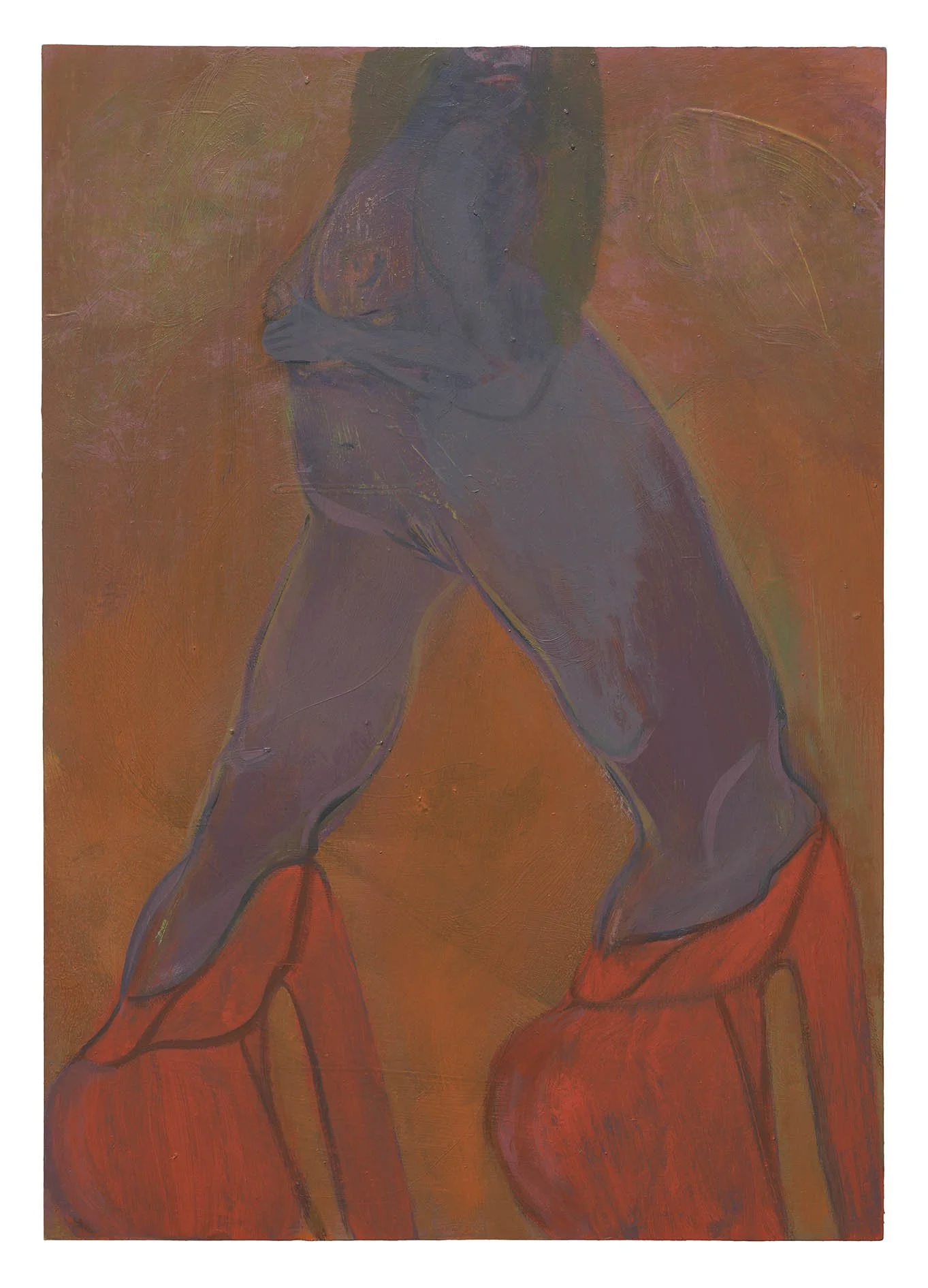   Platform , oil on cradled board, 42 x 30 cm 