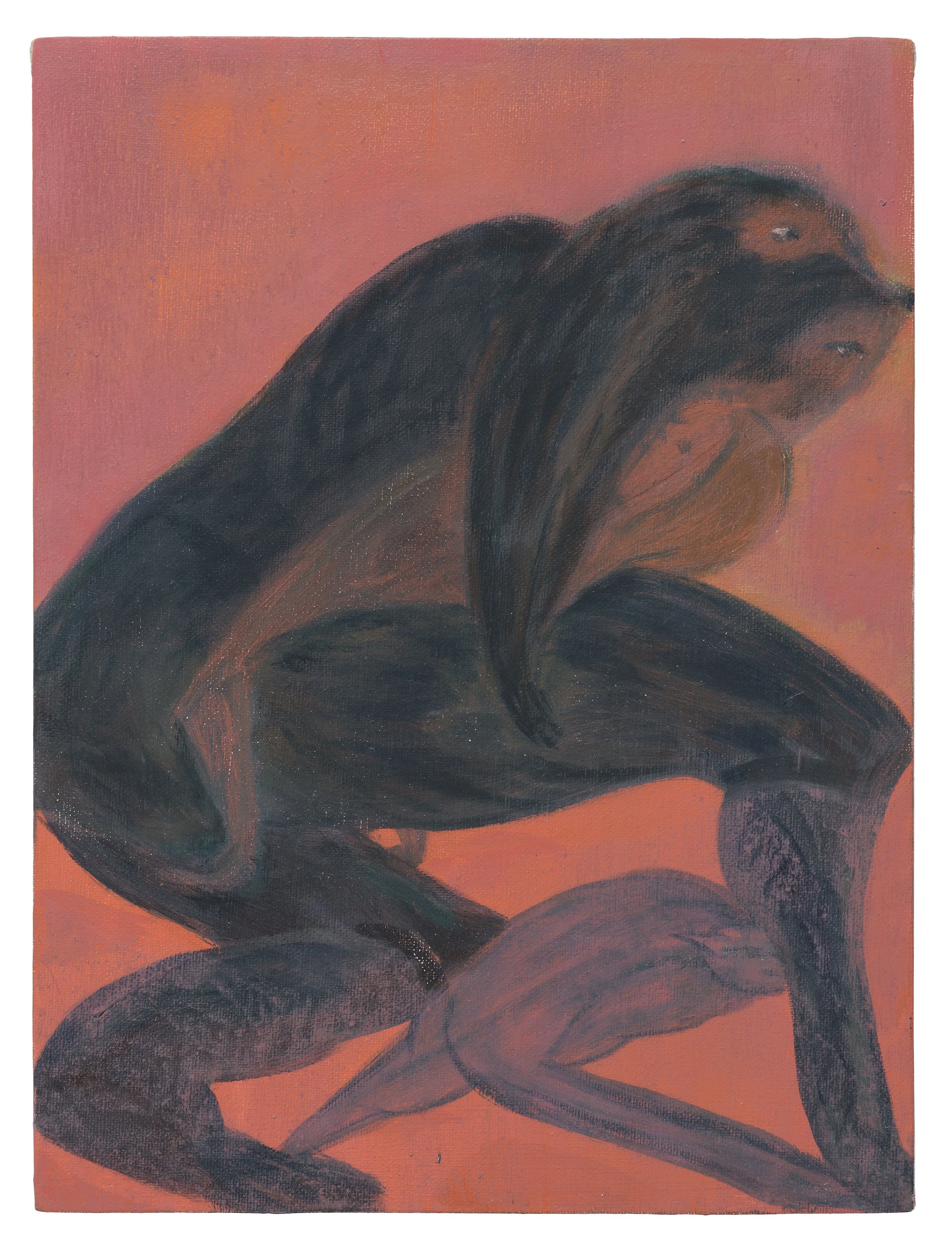   Pinch Point , oil on canvas on cradled board, 40 × 31 cm 