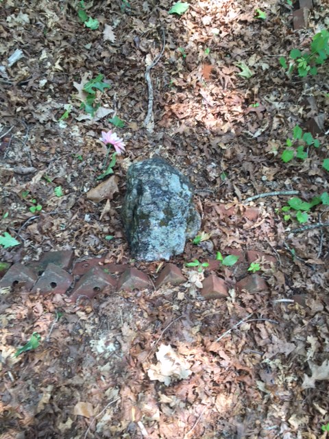 Believe it or not, this is the headstone belonging to Spencer Bryant - Chris Tucker's grandfather. Many African Americans in the early twentieth century could not afford headstones as we know them today. Many of them used rocks instead! 
