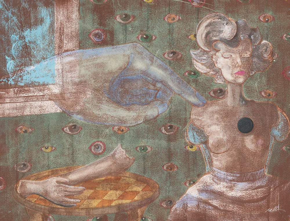 Affects of Denial Watercolor and Prismacolor on Acid-Free Cotton Paper Image Size: 24" x 18" - Framed Size: 31" x 25" $1,500 Framed