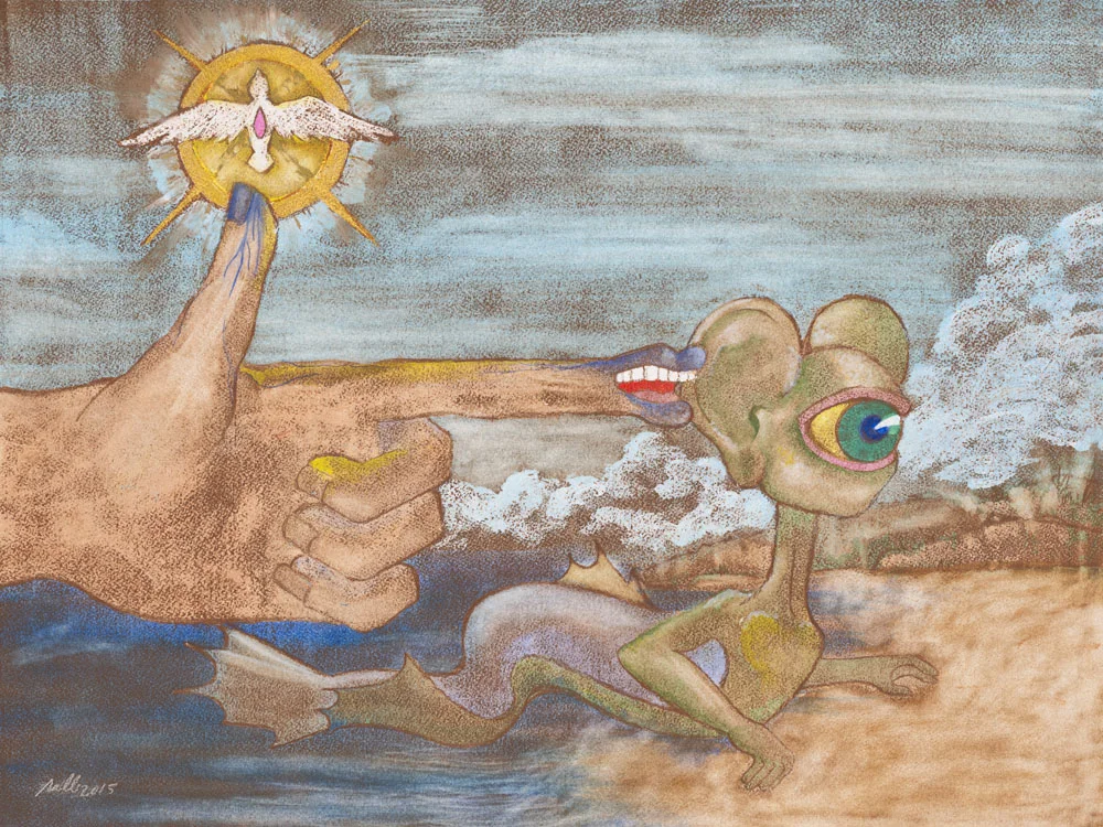 Evolution Mixed Media on Acid-Free Cotton Paper Image Size: 20" x 15.25" - Framed Size: 28.5" x 23.25" $2,500 Framed