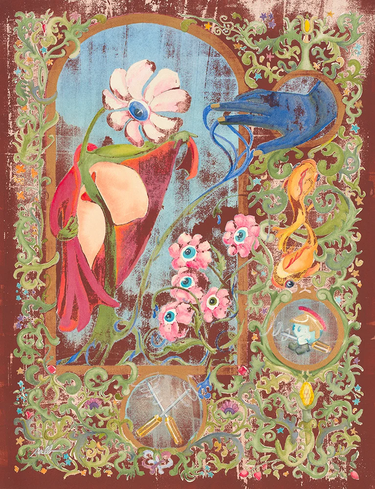 Remission Watercolor on Acid-Free Cotton Paper Image Size: 18" x 24" - Framed Size: 27" x 33" $2,250 Framed