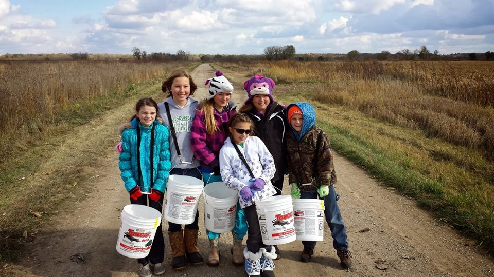 Collecting native prairie seeds for future restorations