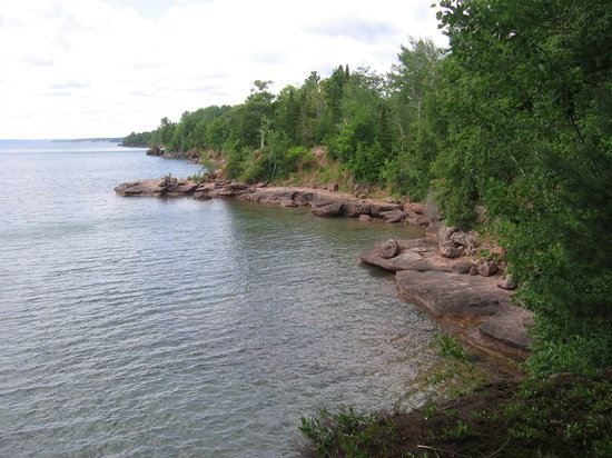 A view of Lake Superior from Madeline Island, Wisconsin