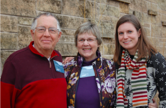 Mark Martin, Susan Foote-Martin, and Maddie Dumas. MAS Photo