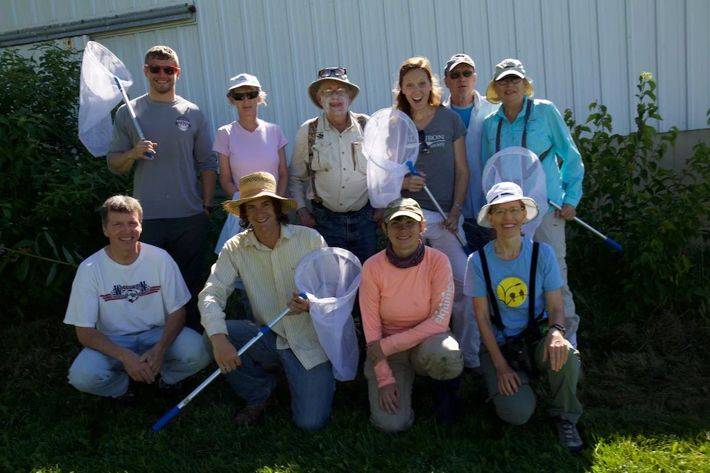 The butterfly counting crew. Photo by Arlene Koziol