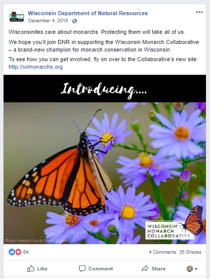 An example of a social media push coordinated by the WMC Communications and Outreach Working Group from Dec. 2018.