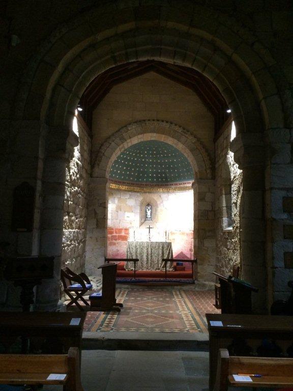 Old Bewick Church, inside